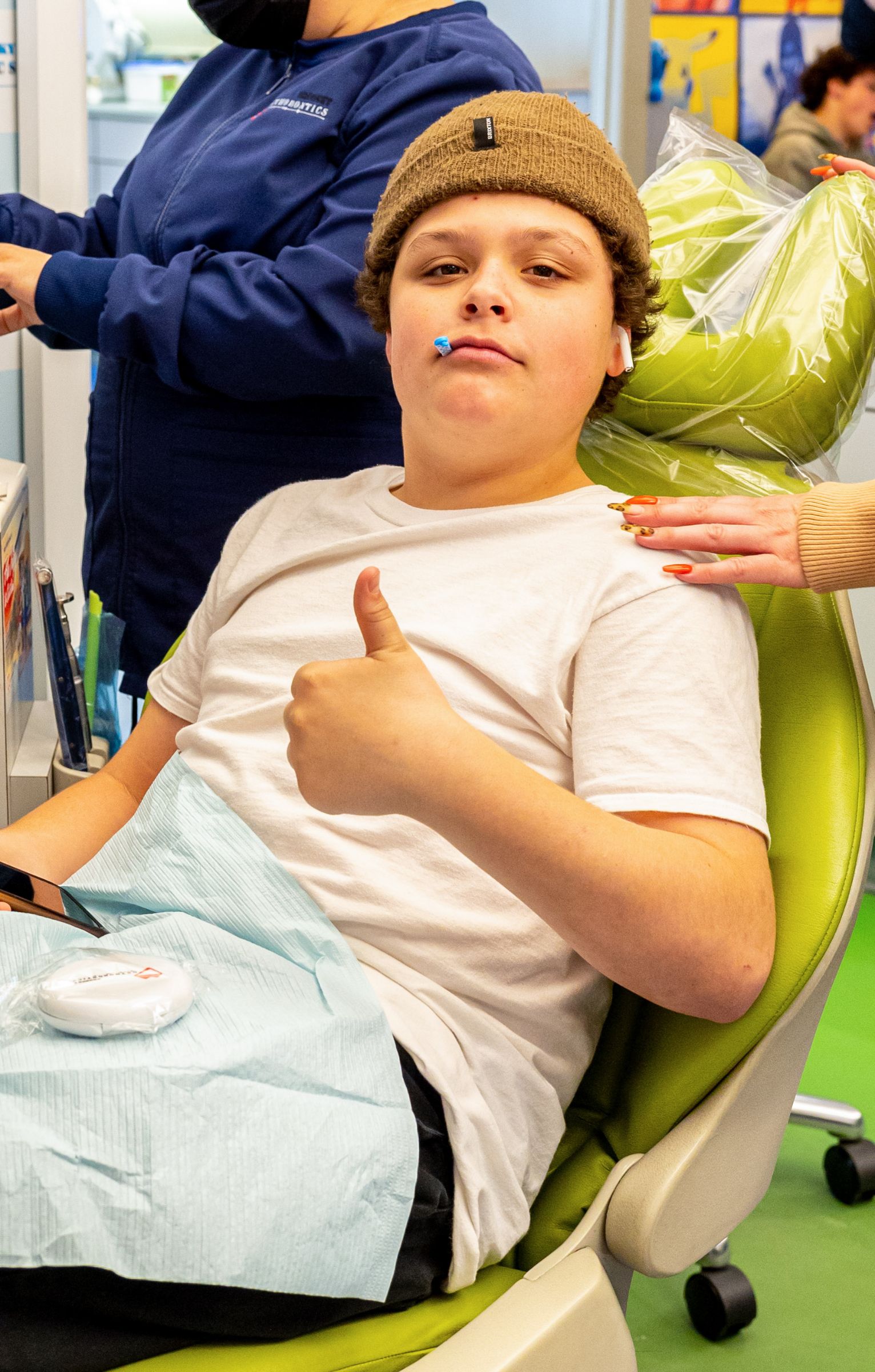 teen patient smiling