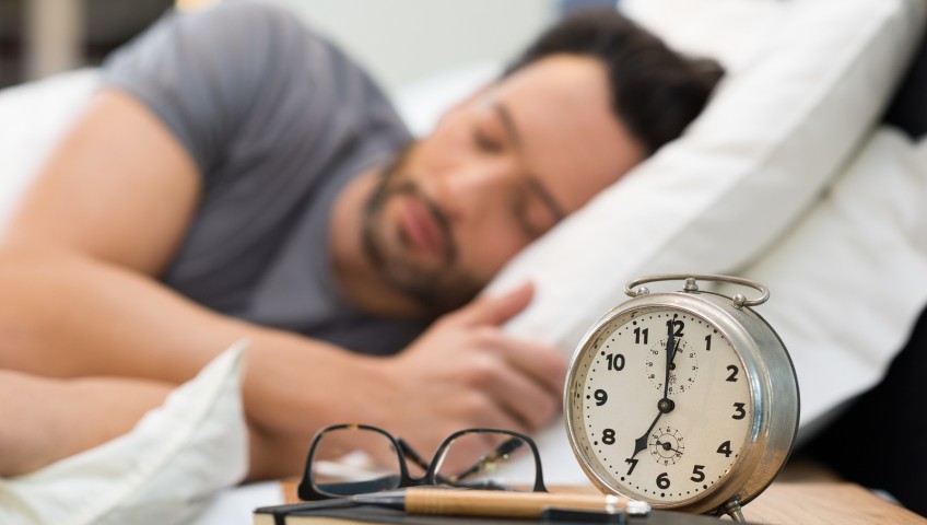 Young man sleeping