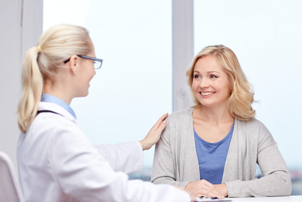 Doctor talking to a patient