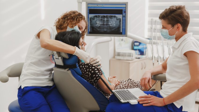 girl at doctors office